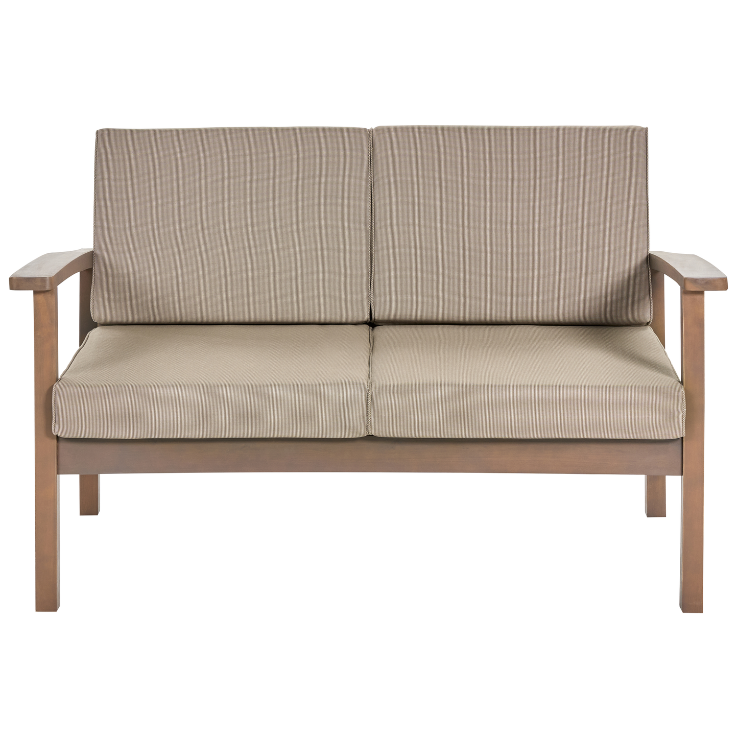 Lounge Set mit Tisch 4-Sitzer MANILA zertifiziertes Akazienholz Dunkelbraun