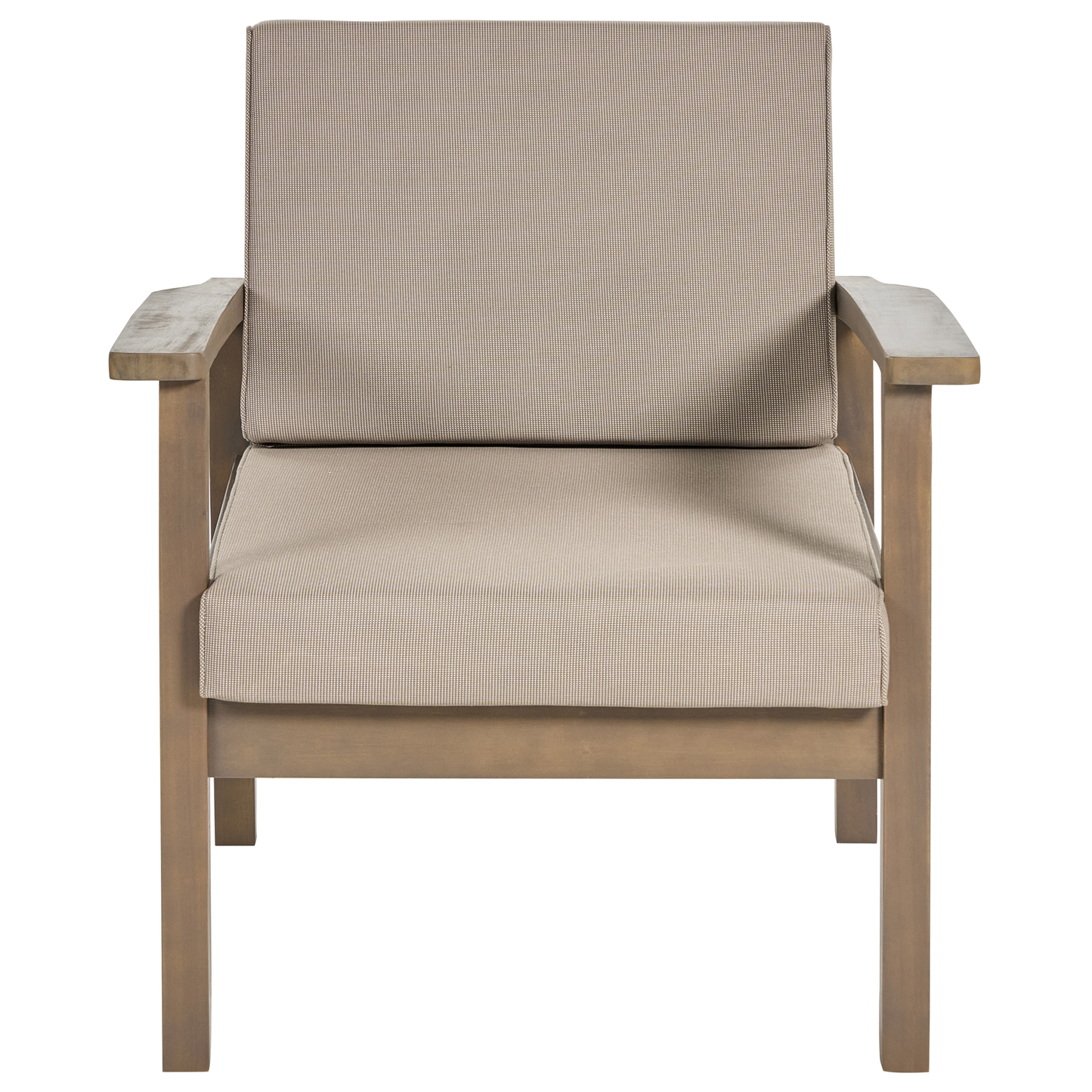 Lounge Set mit Tisch 4-Sitzer MANILA zertifiziertes Akazienholz Dunkelbraun