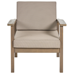 Lounge Set mit Tisch 4-Sitzer MANILA zertifiziertes Akazienholz Dunkelbraun