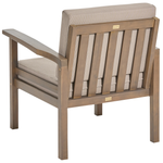 Lounge Set mit Tisch 4-Sitzer MANILA zertifiziertes Akazienholz Dunkelbraun
