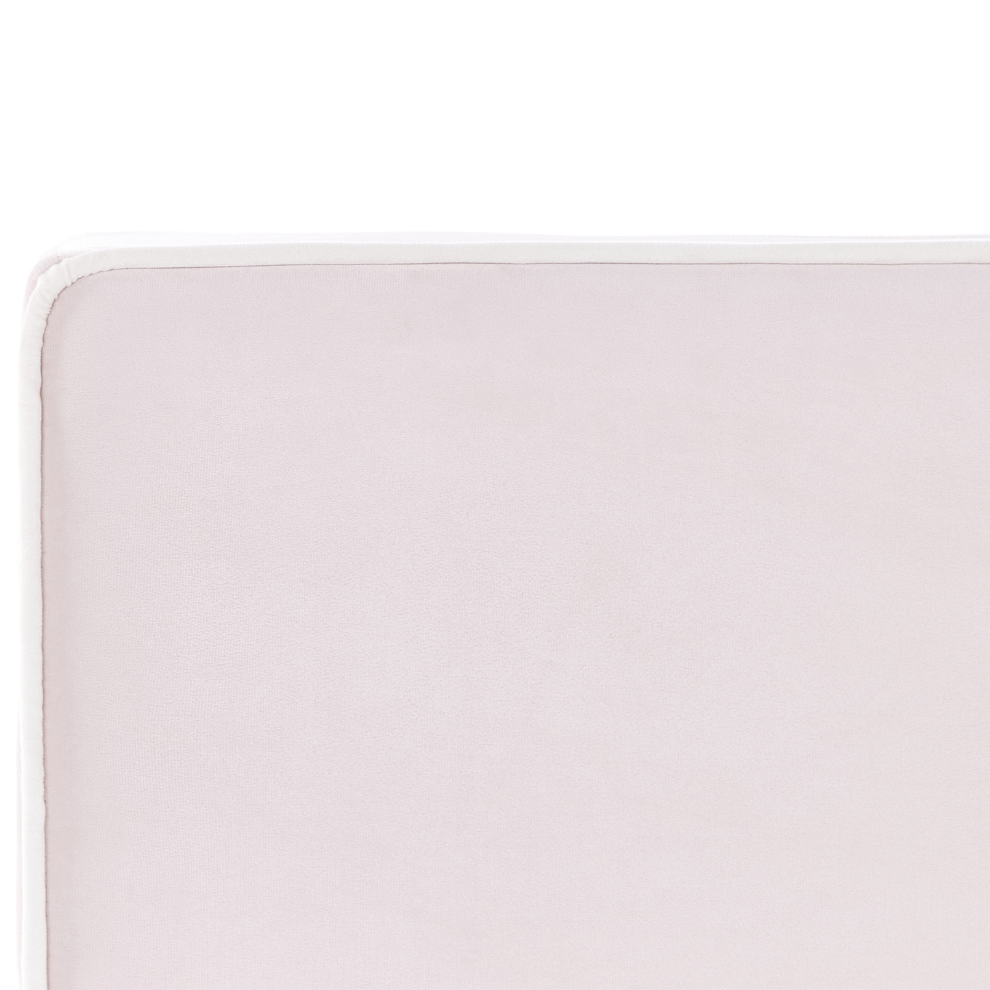 Polsterbett Samtstoff pastellrosa Lattenrost 90 x 200 cm TEENIE