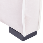 Polsterbett Samtstoff pastellrosa Lattenrost 90 x 200 cm TEENIE