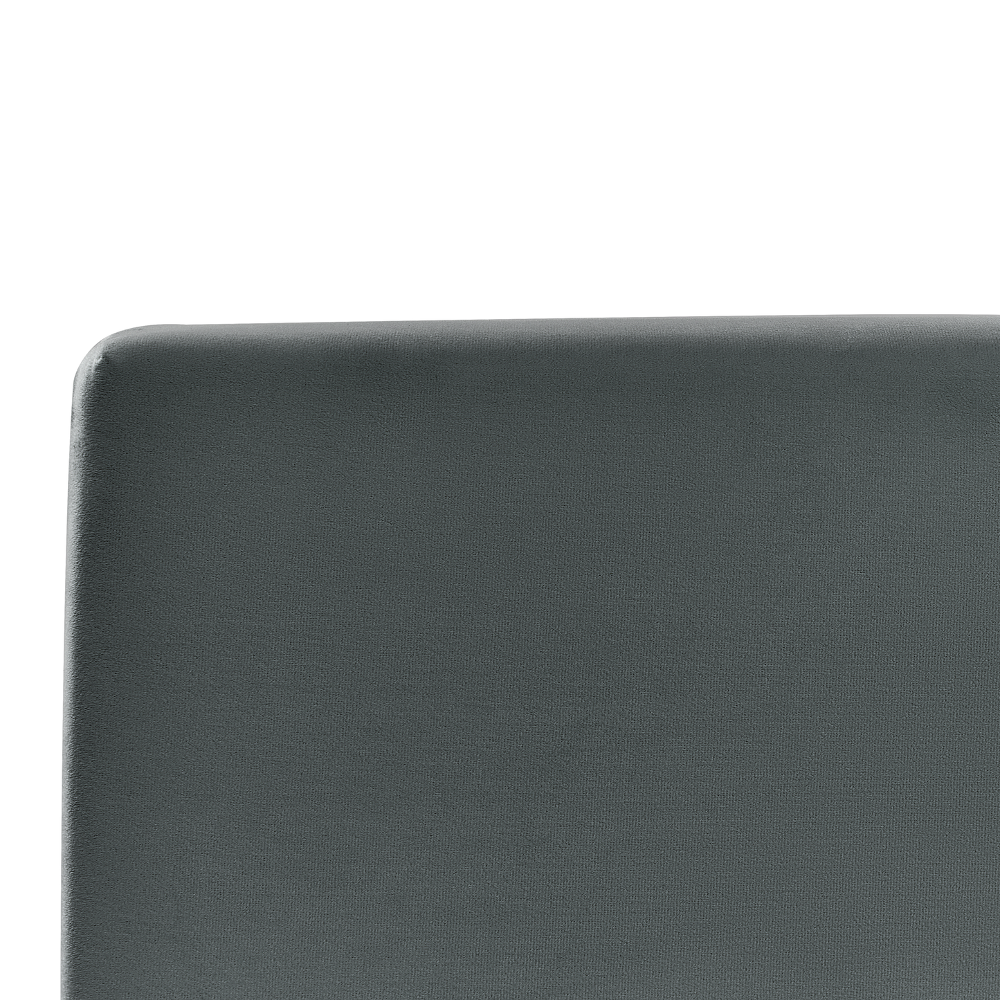 Bett mit Stauraum Samtstoff BOUSSE 140 x 200 cm Dunkelgrau
