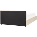 Bett mit Stauraum Samtstoff BOUSSE 160 x 200 cm Hellbeige