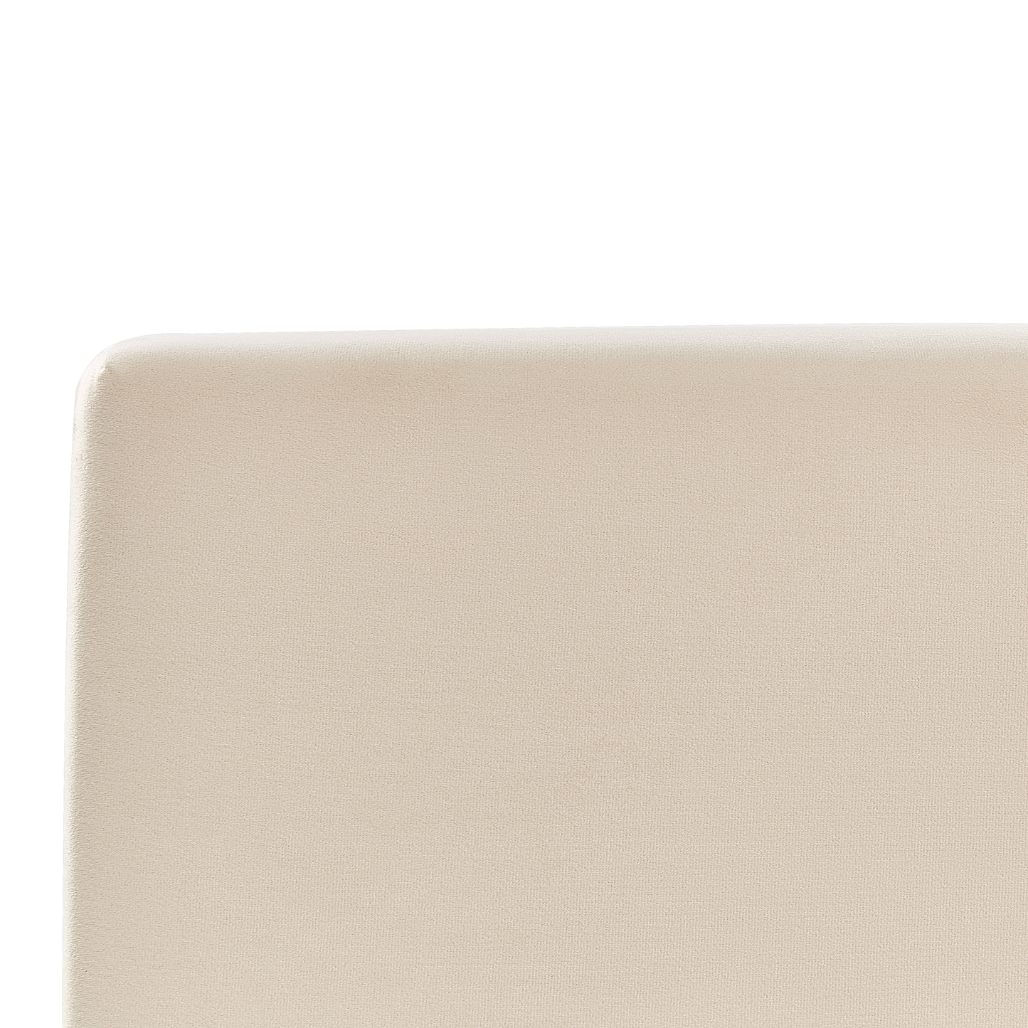 Bett mit Stauraum Samtstoff BOUSSE 160 x 200 cm Hellbeige