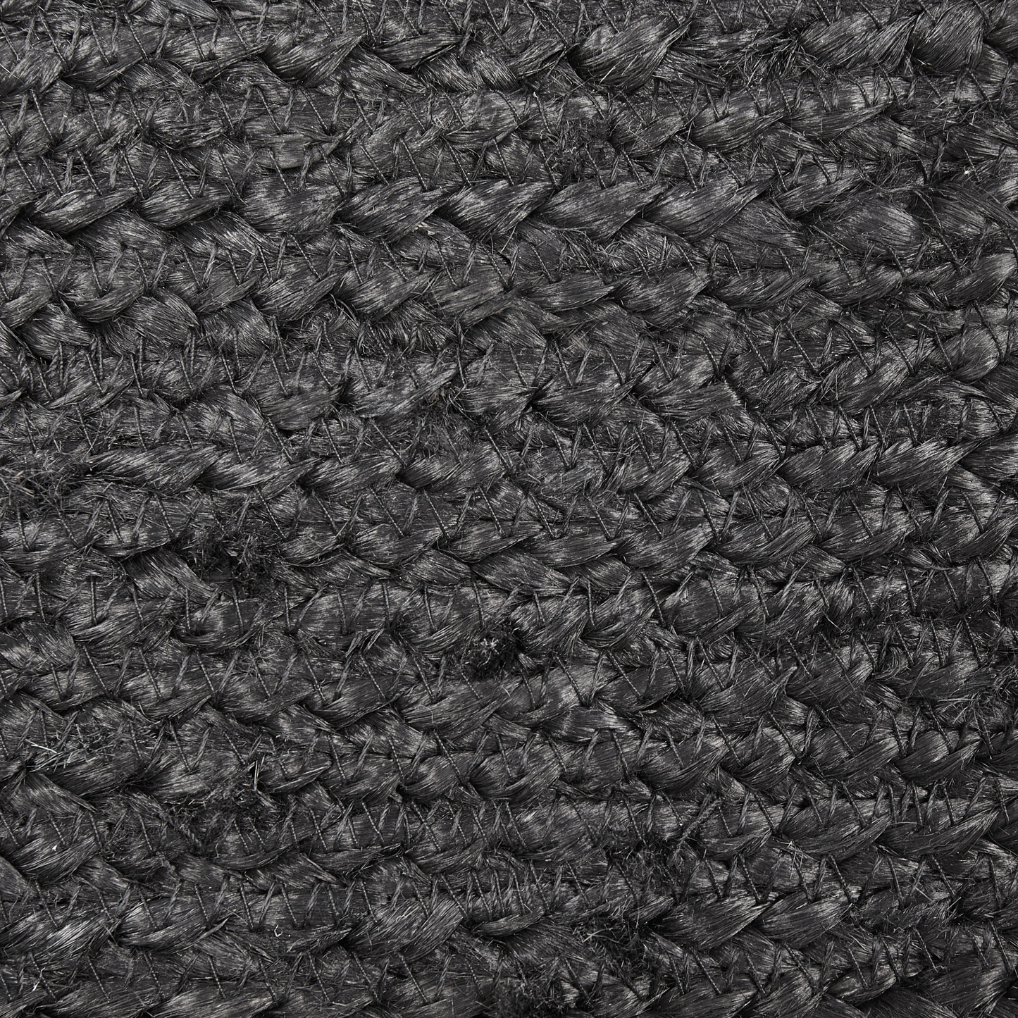 Pouf Jute schwarz 45 x 45 x 30 cm DHADAR