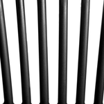 Gartenstuhl 4er Set GELA Schwarz