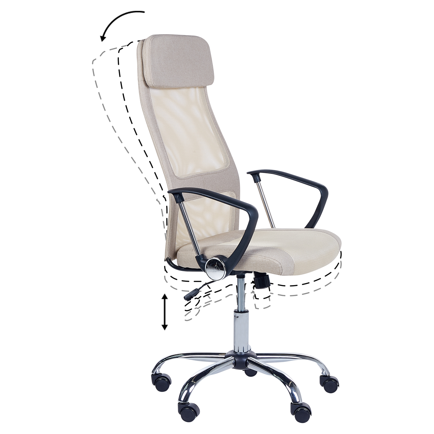 Bürostuhl drehbar PIONEER Beige