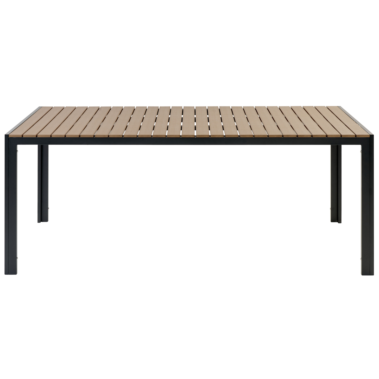 Gartenmöbel Set mit Bänken 6-Sitzer NARDO Braun / Schwarz