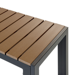 Gartenmöbel Set mit Bänken 6-Sitzer NARDO Braun / Schwarz