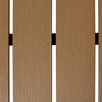 Gartenmöbel Set mit Bänken 6-Sitzer NARDO Braun / Schwarz