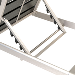 Gartenliege Kunstholz schwarz / silber NARDO