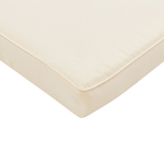 Gartenliege Akazienholz hellbraun Auflage cremeweiss FANANO