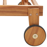 Gartenliege Akazienholz hellbraun klappbar PIETRALUNGA