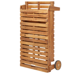 Gartenliege Akazienholz hellbraun klappbar PIETRALUNGA