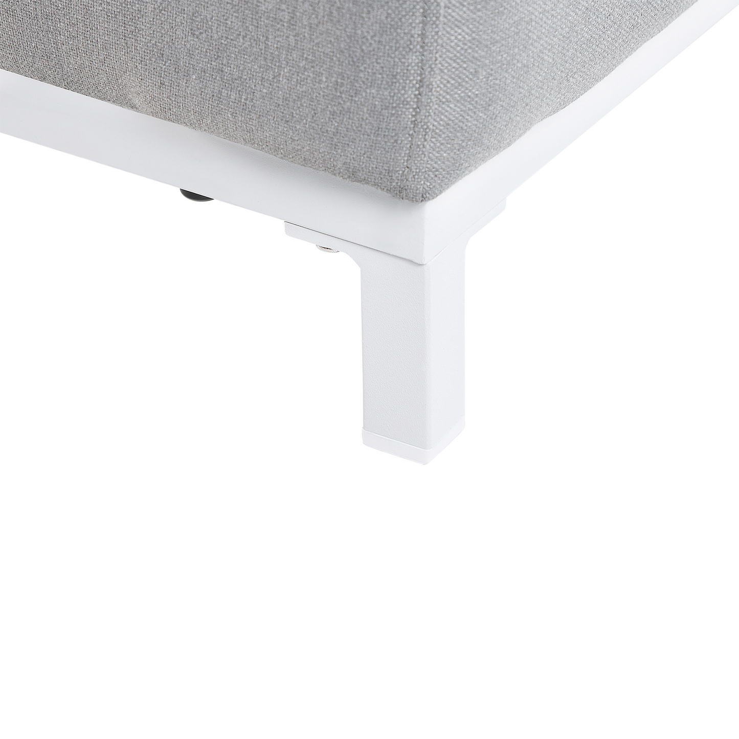 Gartensessel 2er Set ROVIGO Stoff Hellgrau