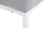 Gartensessel 2er Set ROVIGO Stoff Hellgrau