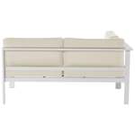 Garten Ecksofa mit Tisch 5-Sitzer MESSINA linksseitig Metall Beige
