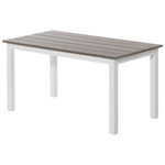 Garten Ecksofa mit Tisch 5-Sitzer MESSINA linksseitig Metall Beige