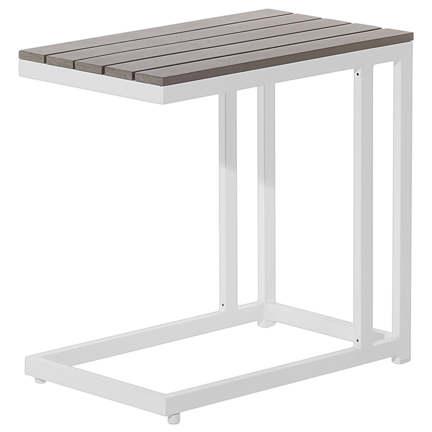 Garten Ecksofa mit Tisch 5-Sitzer MESSINA linksseitig Metall Beige