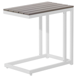 Garten Ecksofa mit Tisch 5-Sitzer MESSINA linksseitig Metall Beige