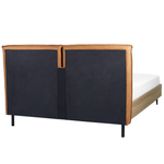 Bett mit Lattenrost Kunstleder LIMANTON 160 x 200 cm Goldbraun
