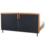 Bett mit Lattenrost Kunstleder LIMANTON 180 x 200 cm Goldbraun