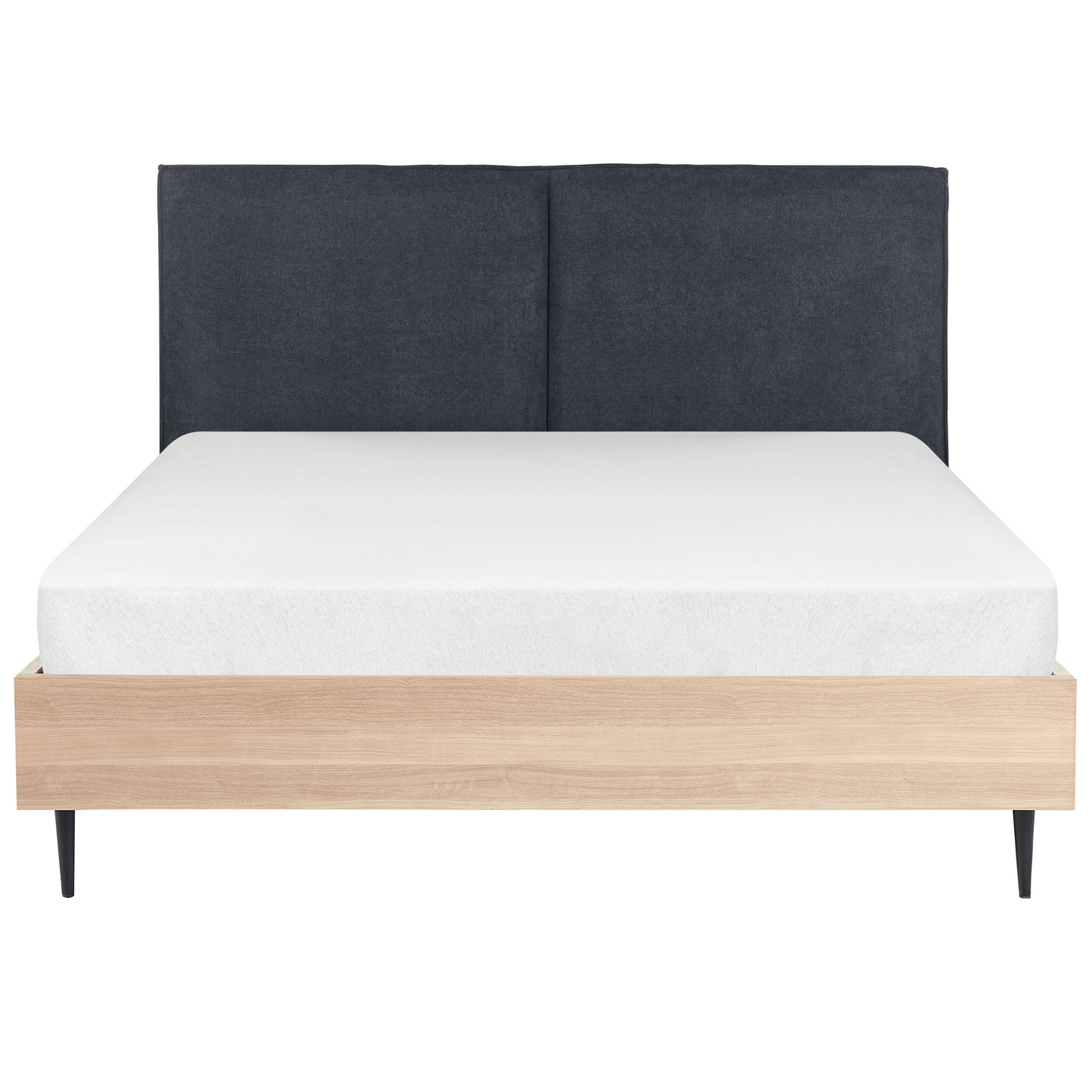 Bett mit Lattenrost Stoff IZERNORE 160 x 200 cm Dunkelgrau