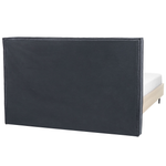 Bett mit Lattenrost Stoff IZERNORE 160 x 200 cm Dunkelgrau