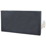 Bett mit Lattenrost Stoff IZERNORE 180 x 200 cm Dunkelgrau