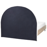 Bett mit Lattenrost Stoff MILLAY 140 x 200 cm Cremeweiss
