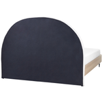 Bett mit Lattenrost Stoff MILLAY 160 x 200 cm Cremeweiss