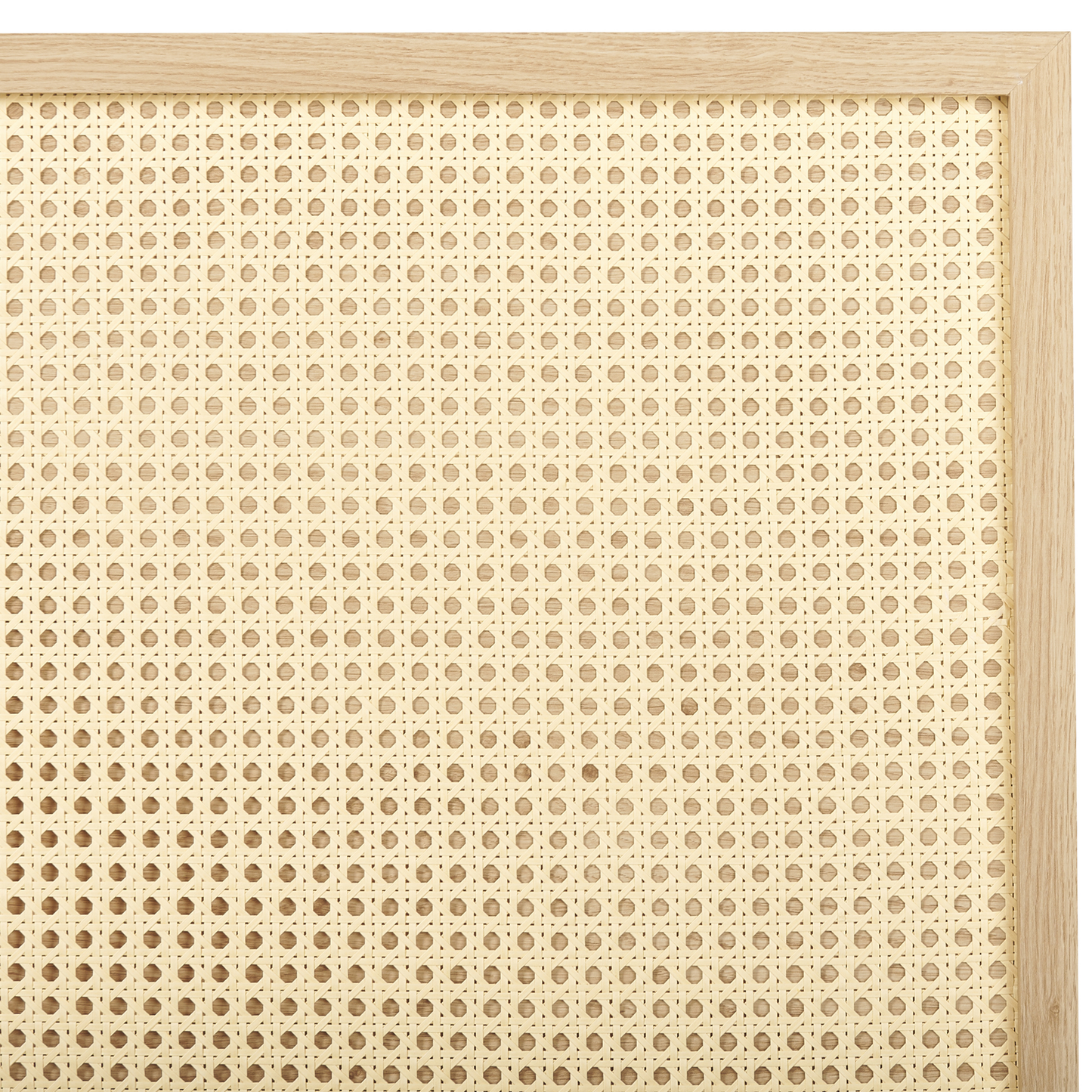 Bett mit Lattenrost Rattan MONPAZIER 160 x 200 cm Hellbraun