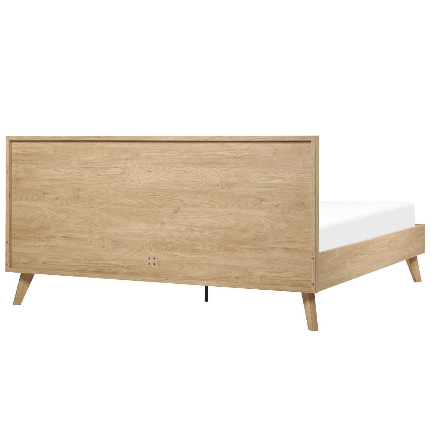 Bett mit Lattenrost Rattan MONPAZIER 180 x 200 cm Hellbraun