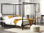 Himmelbett Metall LESTARDS 160 x 200 cm Schwarz