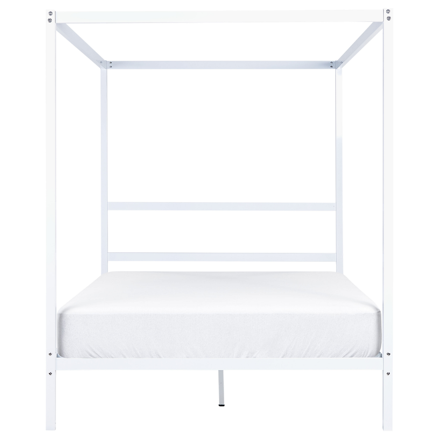 Himmelbett Metall LESTARDS 140 x 200 cm Weiss