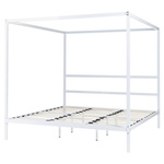 Himmelbett Metall LESTARDS 180 x 200 cm Weiss