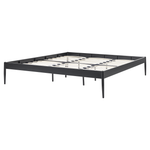 Bett mit Lattenrost Metall VAURS 180 x 200 cm Schwarz