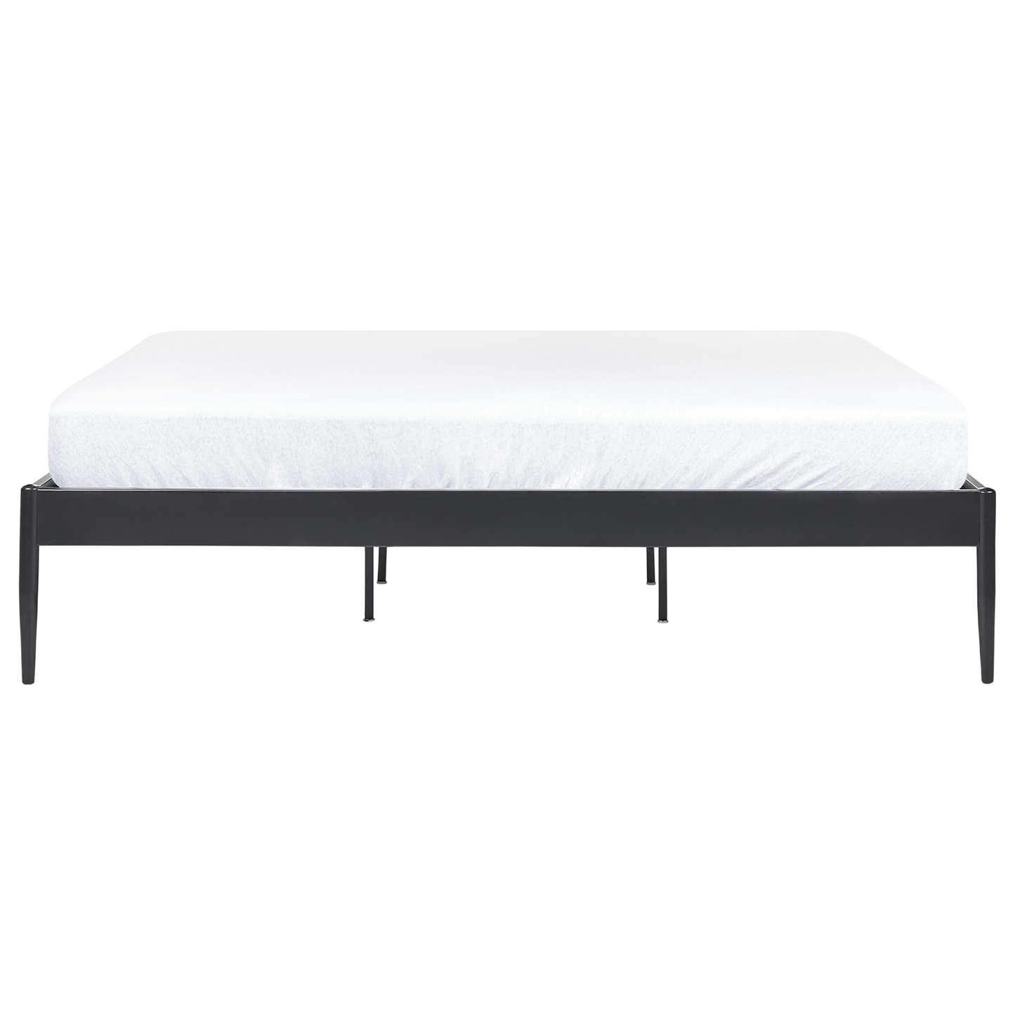 Bett mit Lattenrost Metall VAURS 180 x 200 cm Schwarz