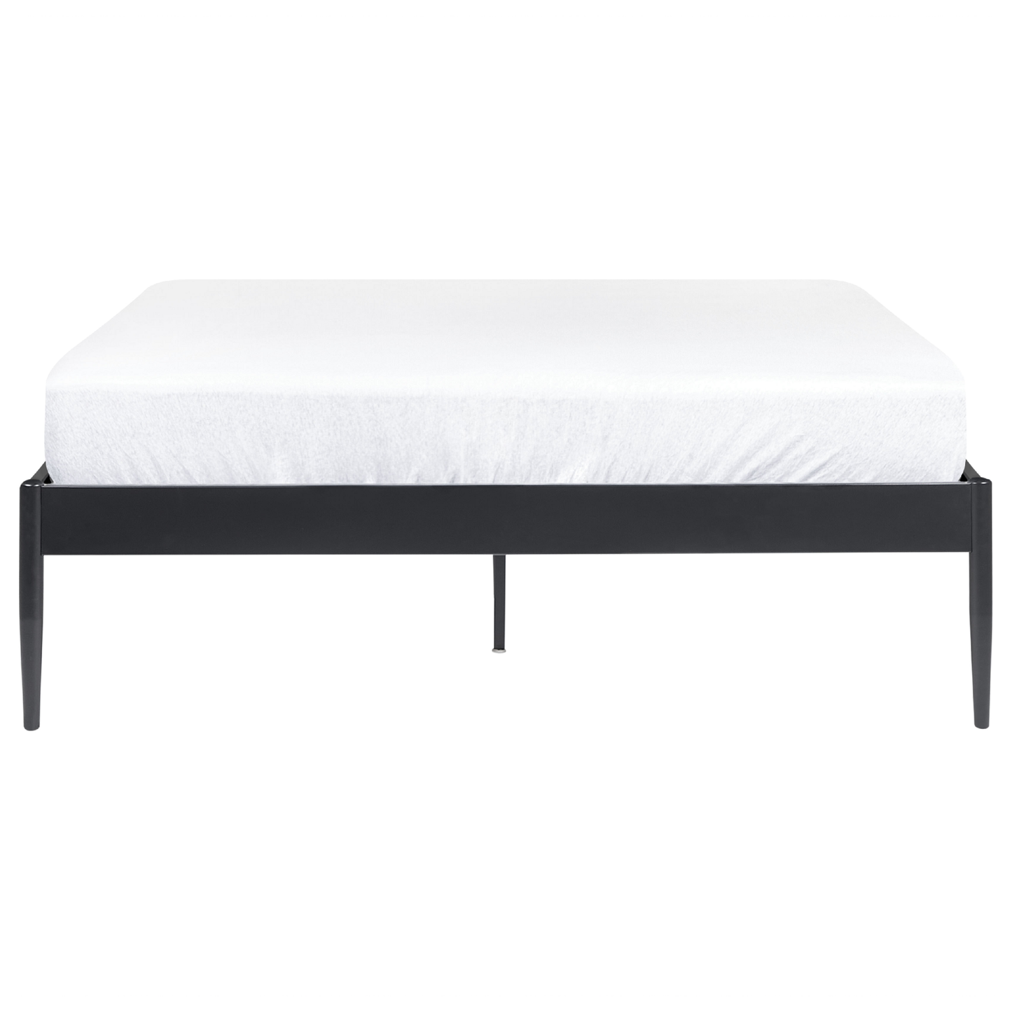 Bett mit Lattenrost Metall VAURS 140 x 200 cm Schwarz