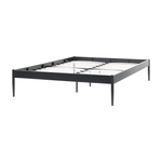 Bett mit Lattenrost Metall VAURS 140 x 200 cm Schwarz