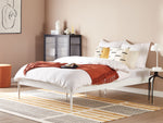 Bett mit Lattenrost Metall VAURS 140 x 200 cm Weiss