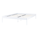 Bett mit Lattenrost Metall VAURS 160 x 200 cm Weiss