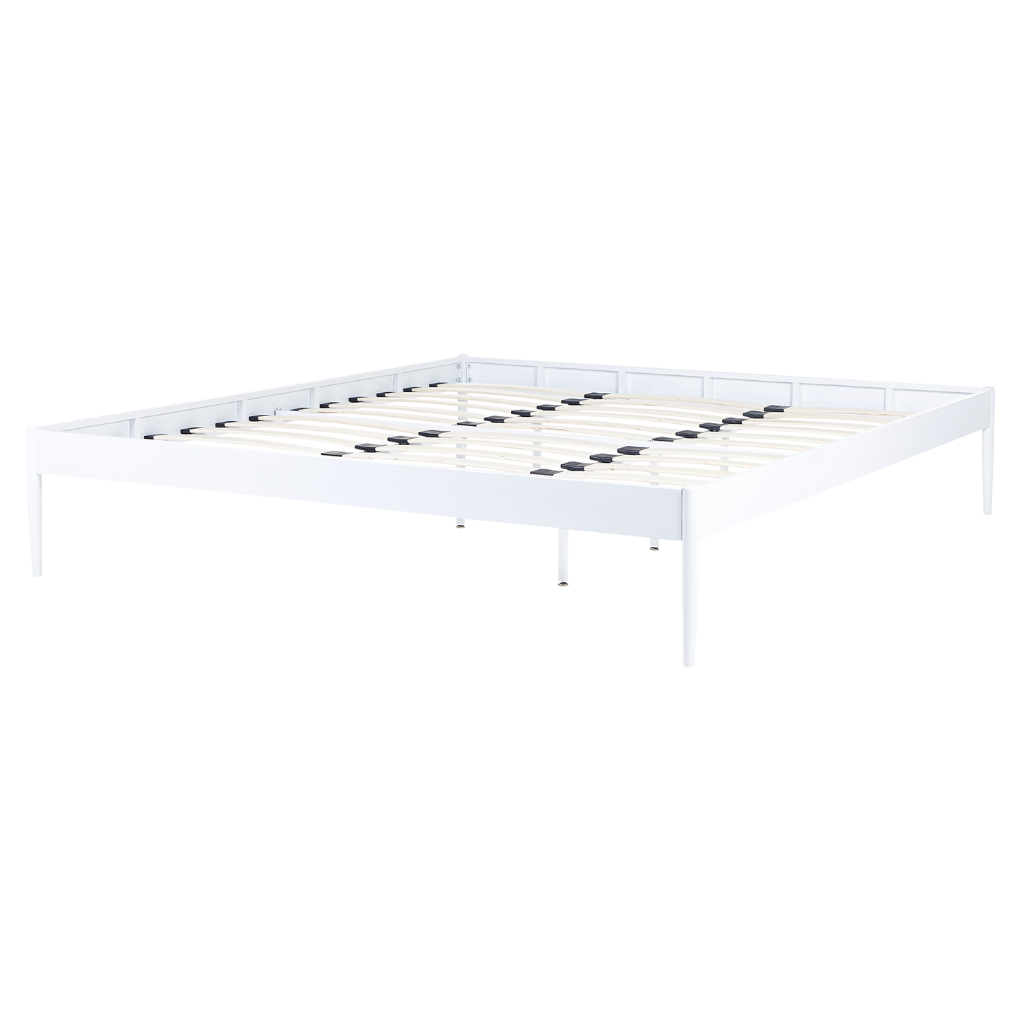 Bett mit Lattenrost Metall VAURS 180 x 200 cm Weiss