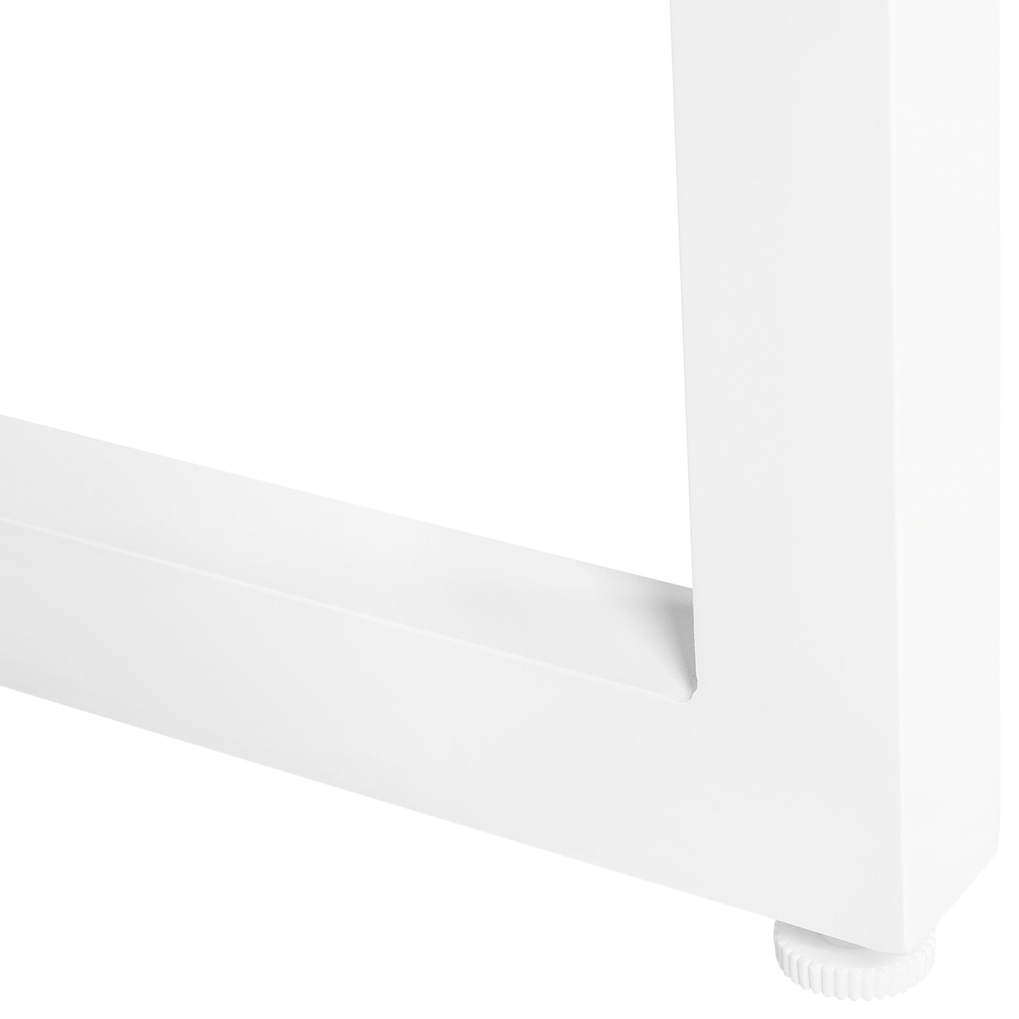 Gartentisch BACOLI 210 cm 90 cm Glas Cremeweiss