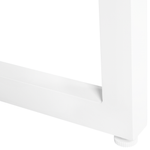 Gartentisch BACOLI 210 cm 90 cm Glas Cremeweiss