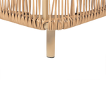 Gartenliege Rattan beige OSINI