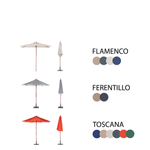 Gartenmöbel Set 6-Sitzer MAUI mit Schirm (12 Optionen) Akazienholz Hellbraun