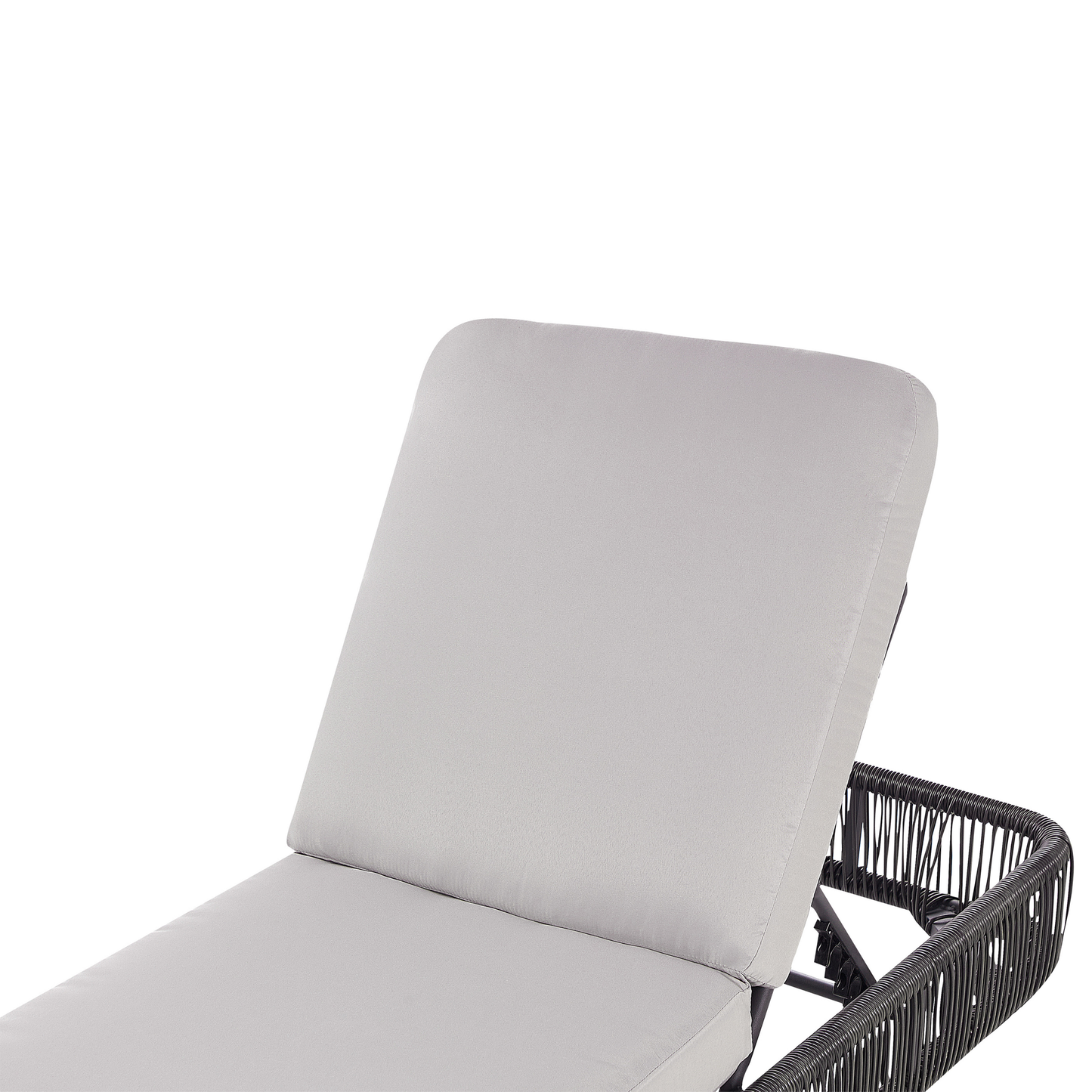 Gartenliege Rattan grau OSINI