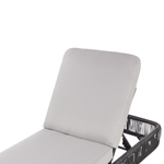 Gartenliege Rattan grau OSINI